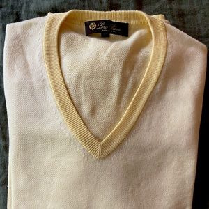 Men’s Loro Piana V-neck Sweater (Sz 50)